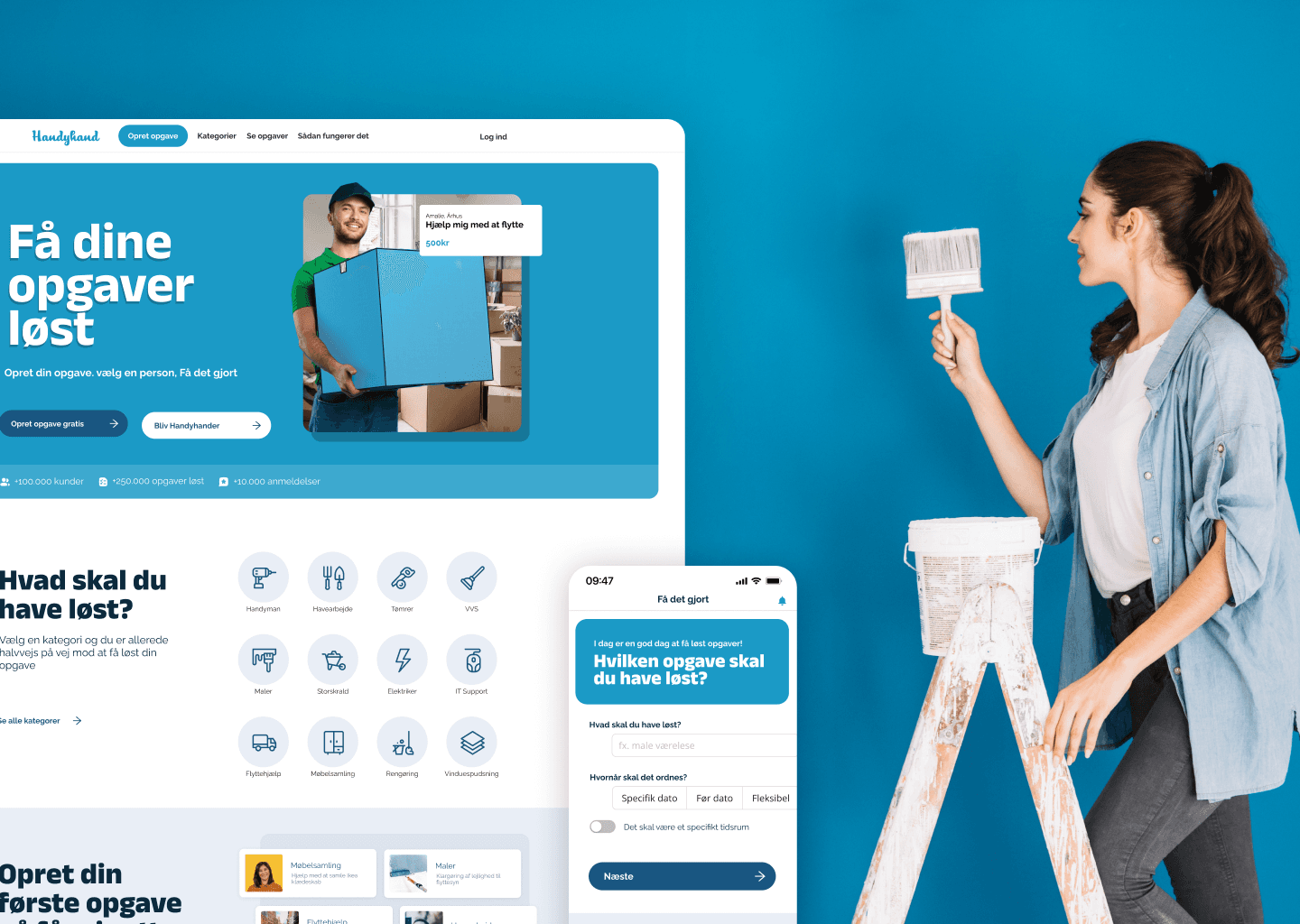 Handyhand.dk — Redesigning Handyhand for clarity, consistency and conversion
