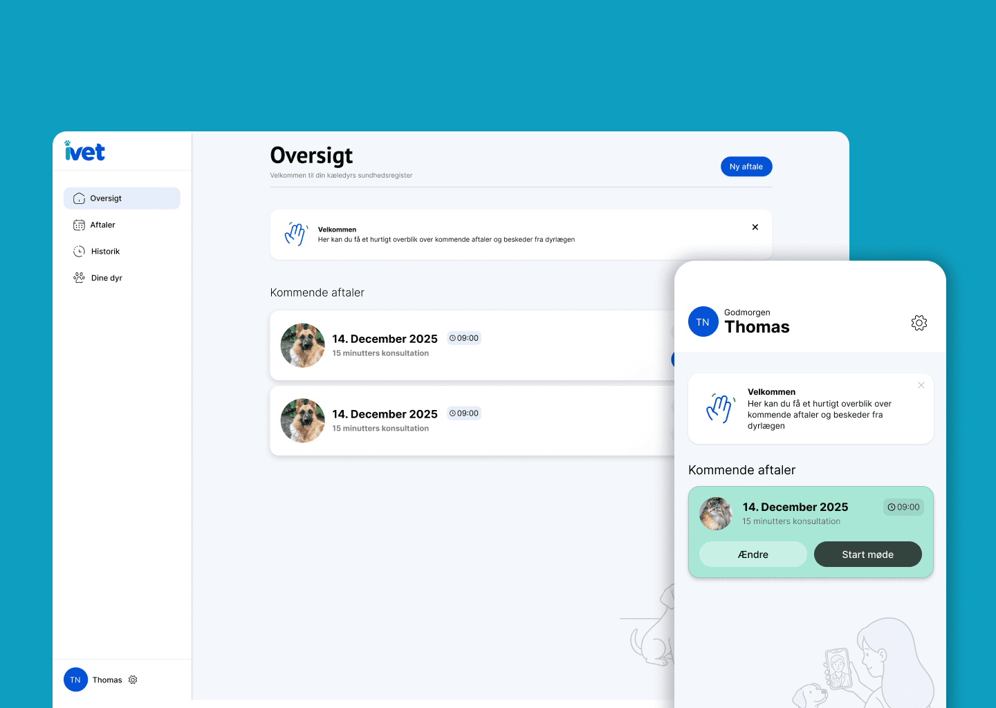 iVet app interface detail