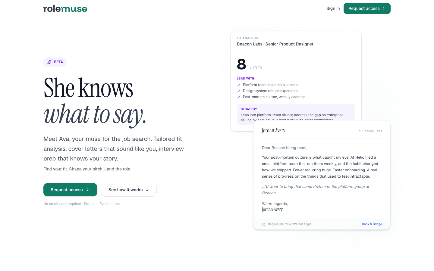 AI Prototypes — key screen